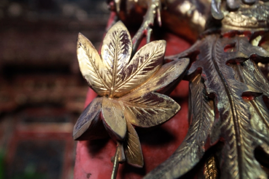 Những hình thù thân thuộc trong đời sống hàng ngày như cua, cá, tôm, kì lân, phụng được thể hiện một cách tỉ mỉ. Ảnh: Mia