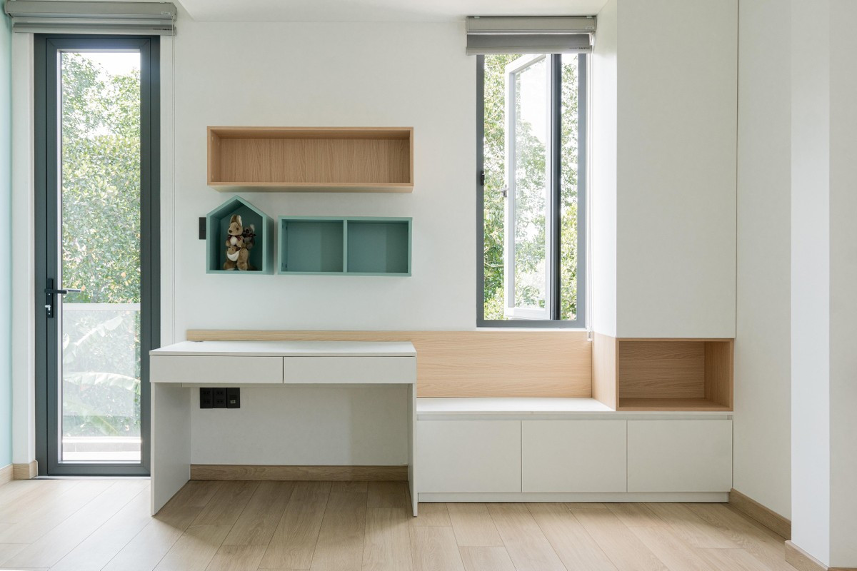 Phòng ngủ của bé tươi sáng làm tăng khả năng sáng tạo. Nguồn ảnh: Make My Home