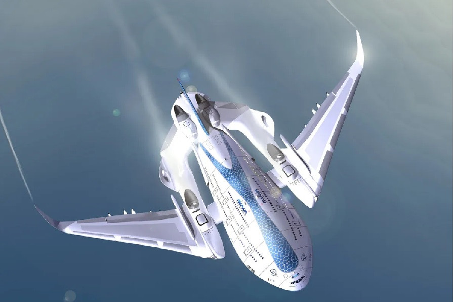 AWWA Sky Whale được trang bị các công nghệ tiên tiến như hợp kim, vật liệu tổng hợp gốm hoặc sợi, da tự phục hồi, thân máy bay đôi, cửa sổ thực tế ảo với độ mờ tùy chỉnh.