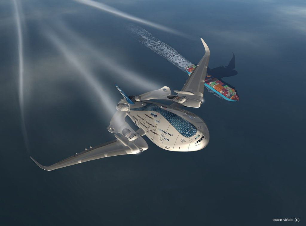 Hành khách hạng nhất có thể ngắm nhìn bên ngoài thông qua cửa sổ trên mái.