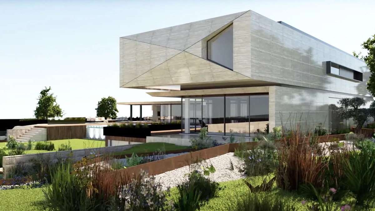 Trong nhà có thang máy cũng như các tấm năng lượng mặt trời. Ảnh: Gqindia