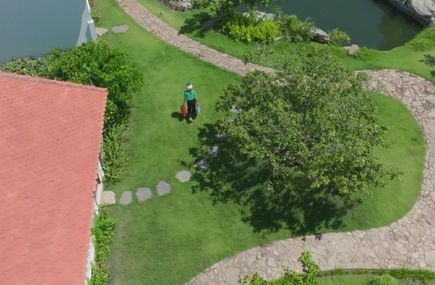 Căn biệt thự nhà vườn này là quà tặng Trường Giang - Nhã Phương dành riêng cho con gái cưng.