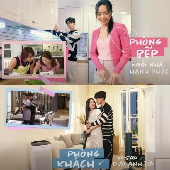 Chiều vợ, Anh Tú làm theo những trò cosplay phim Hàn Quốc lãng mạn của vợ. Ảnh: YouTube Diệu Nhi