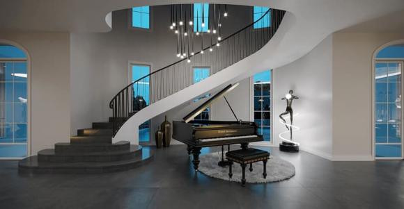 Bên trong nhà được thiết kế sang trọng, tinh tế. Ảnh: FBNV