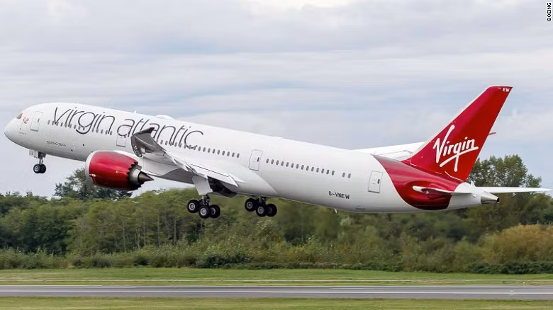 Góp mặt trong danh sách có hãng hàng không của Anh, Virgin Atlantic.
