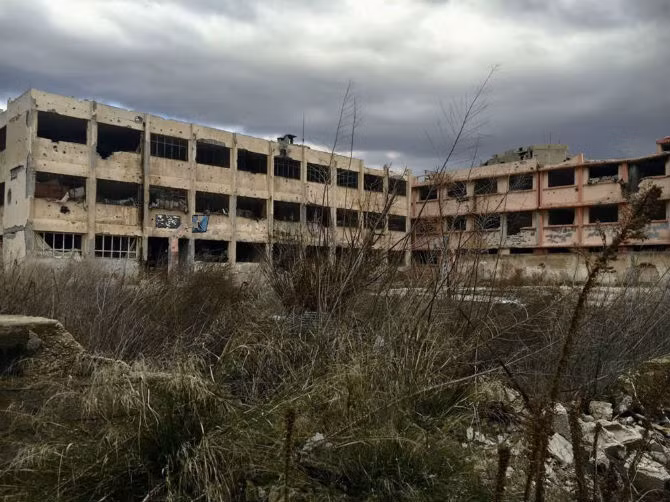 Khung cảnh ảm đạm ở thành phố thịnh vượng một thời của Syria.