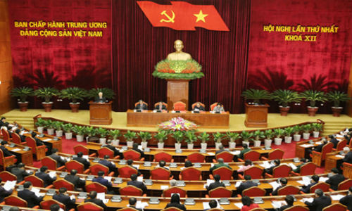 Hội nghị lần thứ nhất, BCH Trung ương khóa XII (Ảnh: TTXVN)