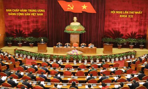 Hội nghị lần thứ nhất, BCH Trung ương khóa XII (Ảnh: TTXVN)