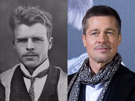 Nam tài tử Brad Pitt được cho là "bản sao" hoàn hảo của nhà phân tâm học Hermann Rorschach.