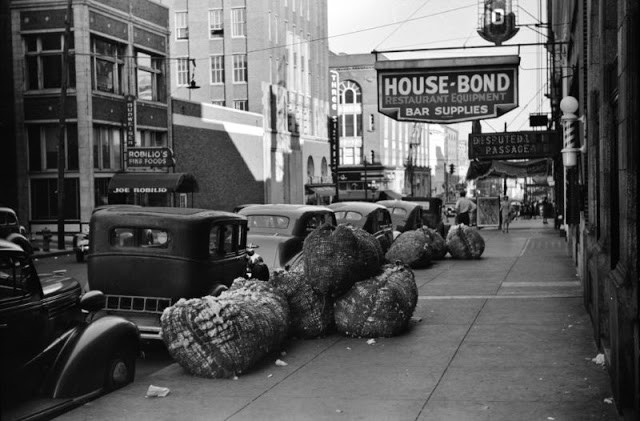 Một con phố sầm uất ở Memphis, Tennessee tháng 10/1939.