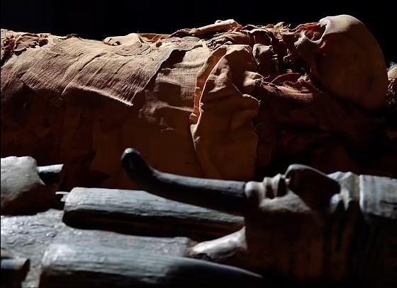 Trên quan tài chứa xác ướp linh mục, từ Ankhekhonsu có nghĩa là "Thần Khonsue còn sống" được viết 5 lần.