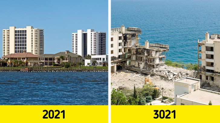 Trong số này, những công trình làm từ gỗ sẽ có nguy cơ bị phá hủy rất nhanh.