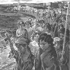 Hai đứa trẻ này tập hợp được hàng chục nghìn trẻ em khác cùng diễu hành từ châu Âu về vùng đất thánh Jerusalem với mục tiêu là giải phóng nơi này khỏi người Hồi giáo.