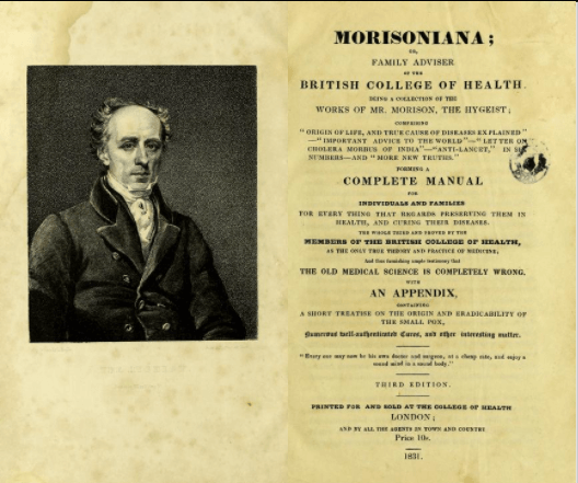 Morison bào chế loại thuốc "thần" chữa bách bệnh từ các nguyên liệu như: lô hội, cây đại hoàng, kem tartar và nấm hương.
