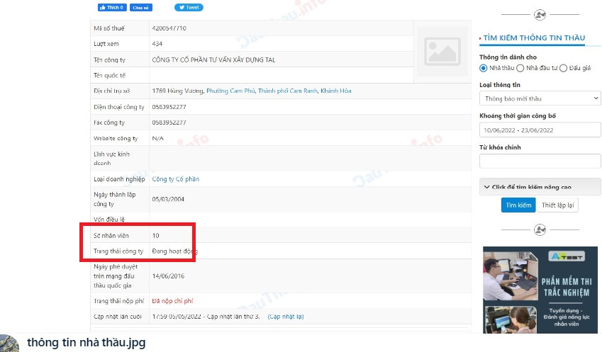 Khanh Hoa: Dau hieu cong ty co phan TAL khong du dieu kien… van trung thau?