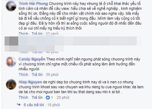 Cư dân mạng ném đá "Sau ánh hào quang". Ảnh chụp màn hình