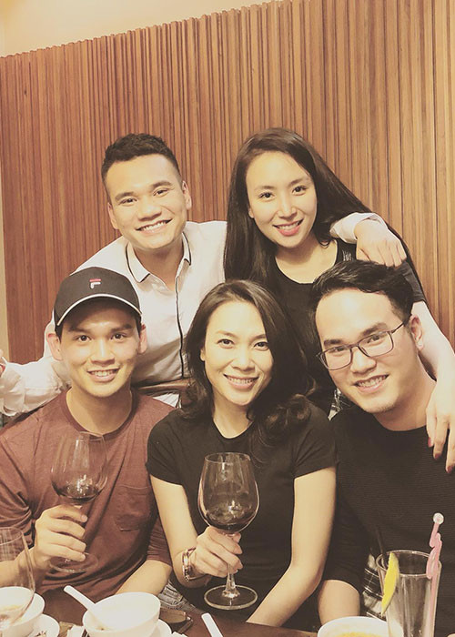 Mỹ Tâm thân thiết với Khắc Việt, Khắc Hưng và Nguyễn Trần Trung Quân.