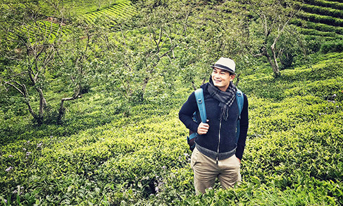 Trương Minh Quốc Thái thường xuyên đi du lịch khi rảnh rỗi. Ảnh: FBNV