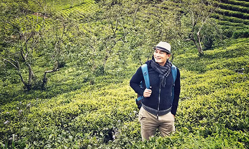 Trương Minh Quốc Thái thường xuyên đi du lịch khi rảnh rỗi. Ảnh: FBNV