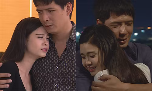 Một số phân cảnh tình tứ giữa Bình Minh và Trương Quỳnh Anh. Ảnh: Fanpage phim