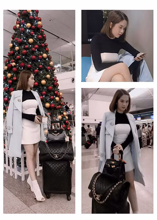 Cuối năm, Ngọc Trinh rời Sài Gòn để tận hưởng một kỳ nghỉ ở xa.