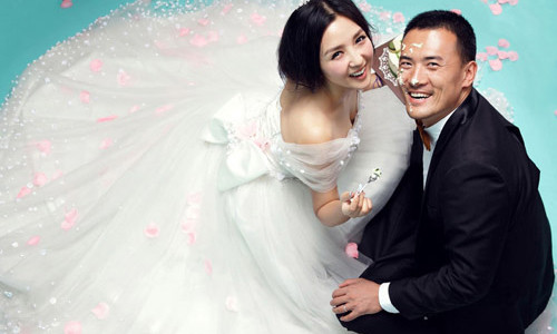 Hà Khiết và Hách Tử Minh kết hôn năm 2013.