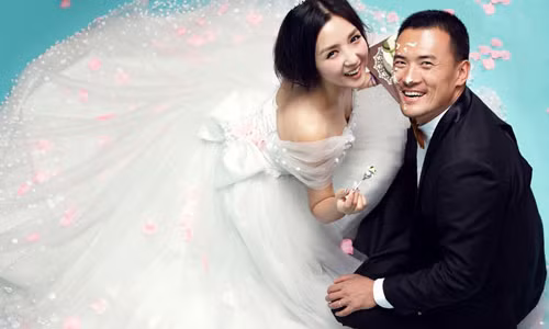 Hà Khiết và Hách Tử Minh kết hôn năm 2013.