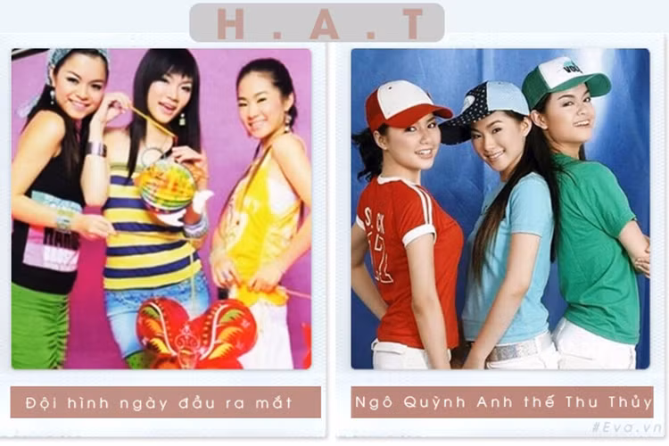 Năm 2004, Thu Thủy rời nhóm Mây Trắng để gia nhập nhóm H.A.T. Thời điểm đó, cô theo đuổi phong cách trẻ trung, đáng yêu. Ảnh: Khám phá