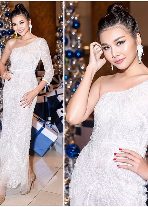 Siêu mẫu Thanh Hằng đẹp ngất ngây tại một sự kiện.