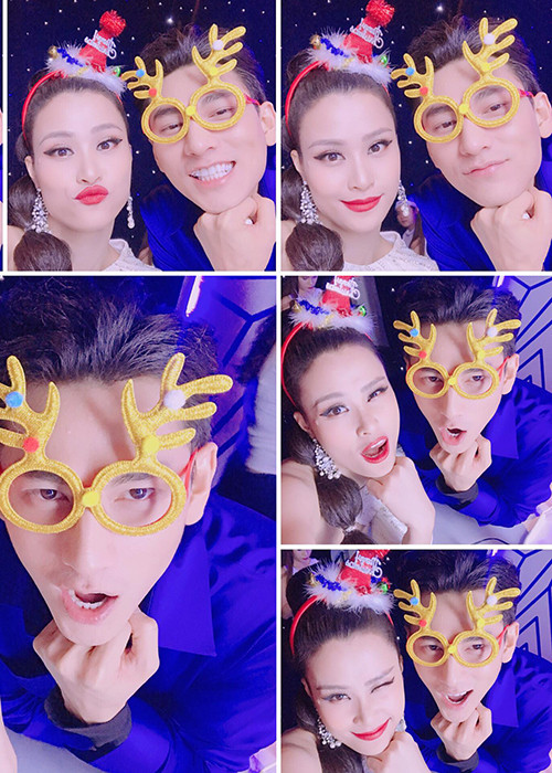 Đông Nhi và Isaac chụp ảnh nhí nhảnh là một trong những tin tức sao Việt trong ngày 21/12.