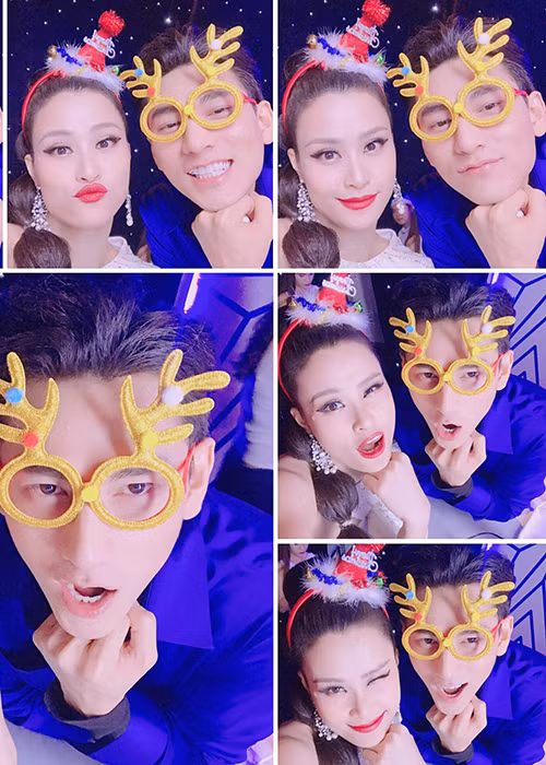 Đông Nhi và Isaac chụp ảnh nhí nhảnh là một trong những tin tức sao Việt trong ngày 21/12.