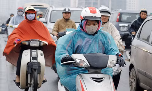 Miền Bắc mưa rét. Ảnh: Gia đình Việt Nam