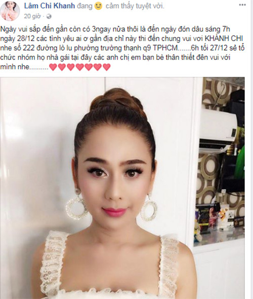 Chia sẻ của Lâm Khánh Chi.