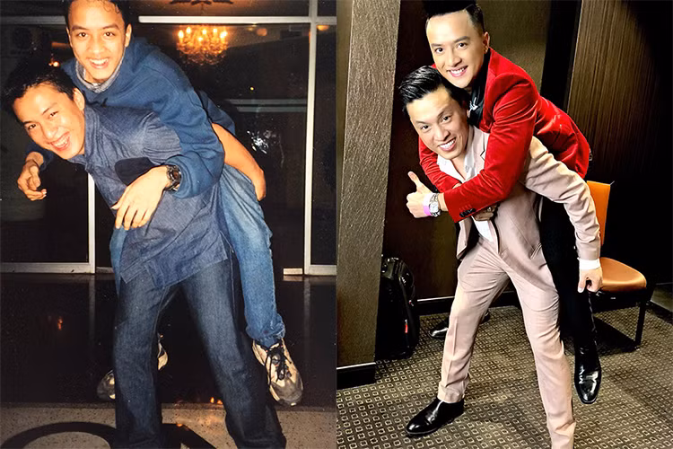 Cao Thái Sơn chia sẻ hình ảnh lần thứ 2 được Lam Trường cõng sau 18 năm.