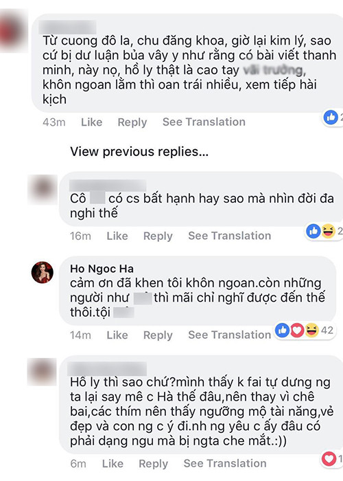 Hà Hồ đáp trả khi bị antifan ám chỉ là "hồ ly". Ảnh: Dân Việt