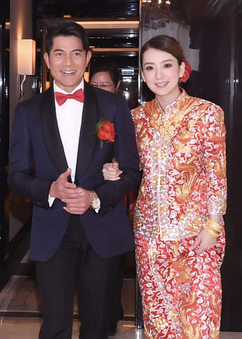 Ngày 18/4/2017, Quách Phú Thành và Phương Viện tổ chức hôn lễ bí mật tại khách sạn 5 sao ở Hong Kong. Thời điểm lên xe hoa, Phương Viện đã mang bầu. Ảnh: On