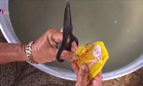 Thuốc tẩy giun dùng cho heo cũng chính là một trong những thứ mà người ta dùng để ngâm cá.