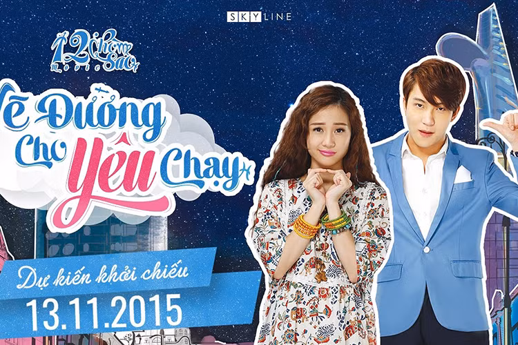 Năm 2015, Jun Vũ chạm ngõ phim ảnh qua “12 chòm sao: Vẽ đường cho yêu chạy”. Ảnh: Youtube