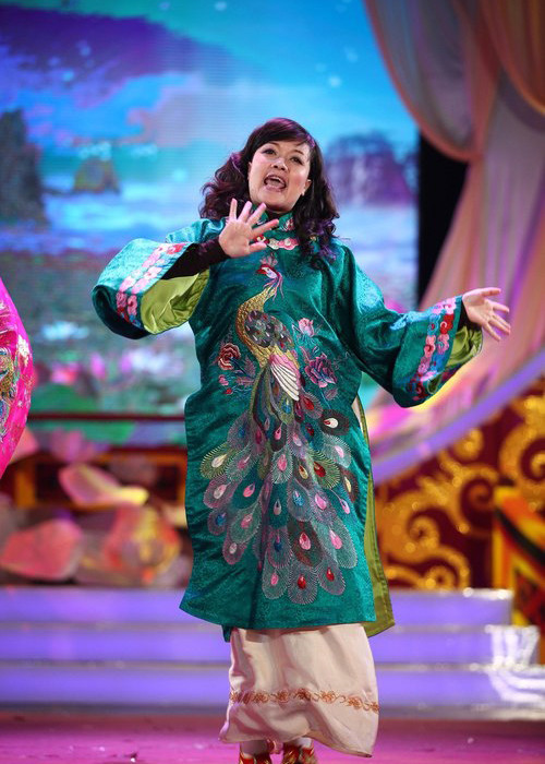 Năm 2014, Vân Dung quay trở lại đóng Táo Y tế trong buổi chầu. Ảnh: Người đưa tin