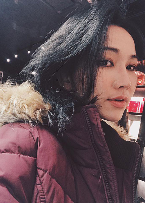 Kim Hiền cập nhật hình ảnh của mình từ Mỹ.