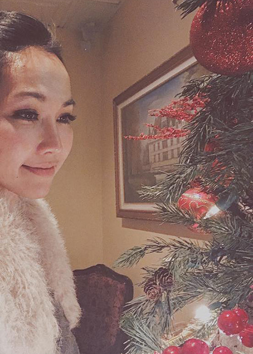 Kim Hiền đón Giáng sinh an lành, ấm áp ở Mỹ. Cô tâm sự: “Lại gần hết 1 năm, cận kề của Noel cũng làm mình nghĩ đến những người thân yêu. Mua gì đây và phải chuẩn bị liền vì sợ không kịp”.