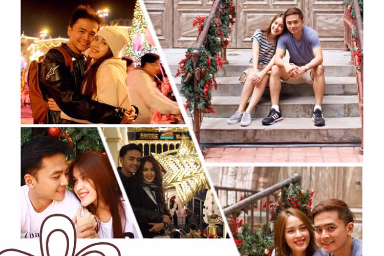 Tú Vi chia sẻ loạt khoảnh khắc đón Giáng sinh các năm trước cùng Văn Anh.