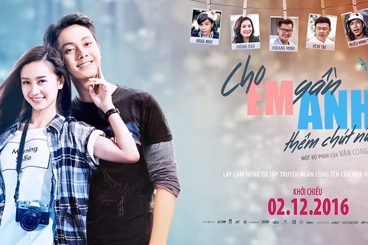 Hot girl Jun Vũ tiếp tục gây chú ý khi đóng chính bộ phim “Cho em gần anh hơn chút nữa” ra mắt năm 2016. Ảnh: Youtube