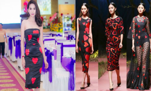 Nếu không để ý chắc chắn nhiều người sẽ lầm tưởng rằng Ngọc Trinh đang diện một mẫu trong bộ sưu tập của NTK nổi tiếng này - Ảnh: Internet