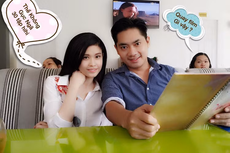 Minh Luân và Trương Quỳnh Anh có dịp hợp tác khi cùng tham gia bộ phim “Thề không gục ngã”. Ảnh: FBNV