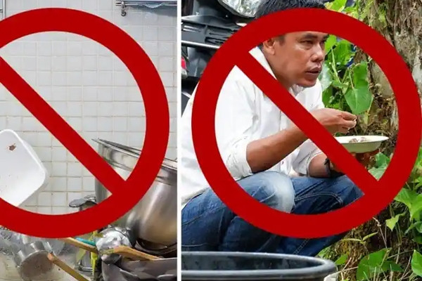 Noi ngoi xom khi an va khong don nha se bi phat tien