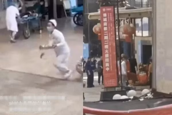 Roi thang may o trung tam thuong mai Trung Quoc, 20 nguoi thuong vong