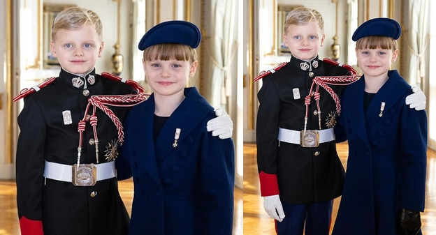 Cap song sinh dang yeu cua Hoang gia Monaco don sinh nhat 9 tuoi