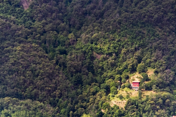 Để đến được ngôi nhà đơn độc giữa rừng này là cả một chặng đường dài.