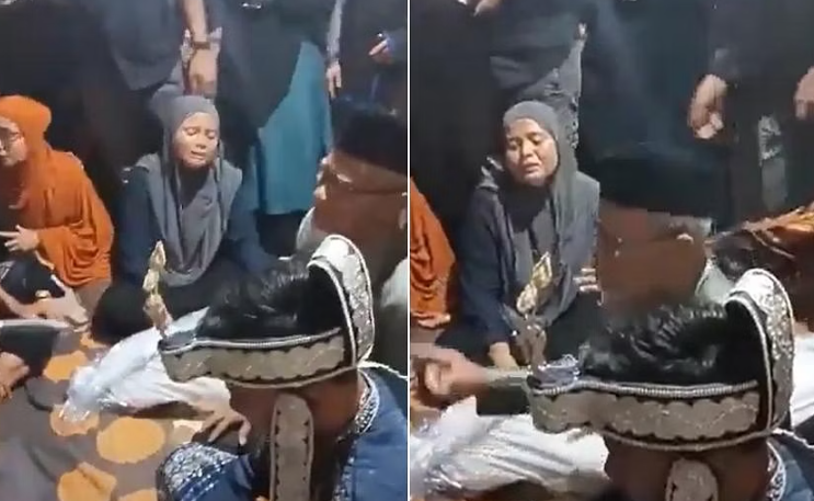 Cặp đôi Indonesia kết hôn cạnh thi thể bố cô dâu Cap doi Indonesia ket hon canh thi the bo co dau